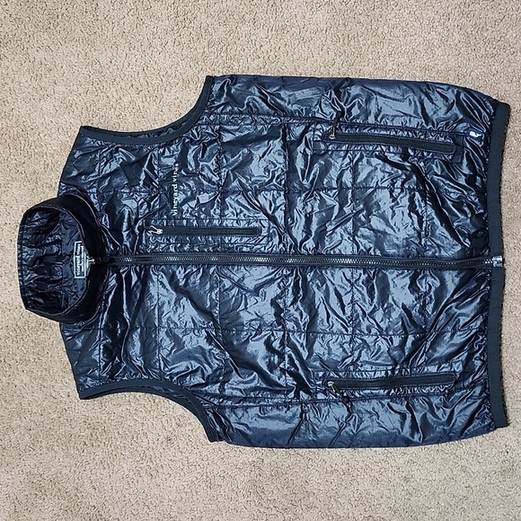 Vineyard Vines Martha Vineyard Black Puffer Vest Jacket Men's Size S Small - Picture 2 of 12